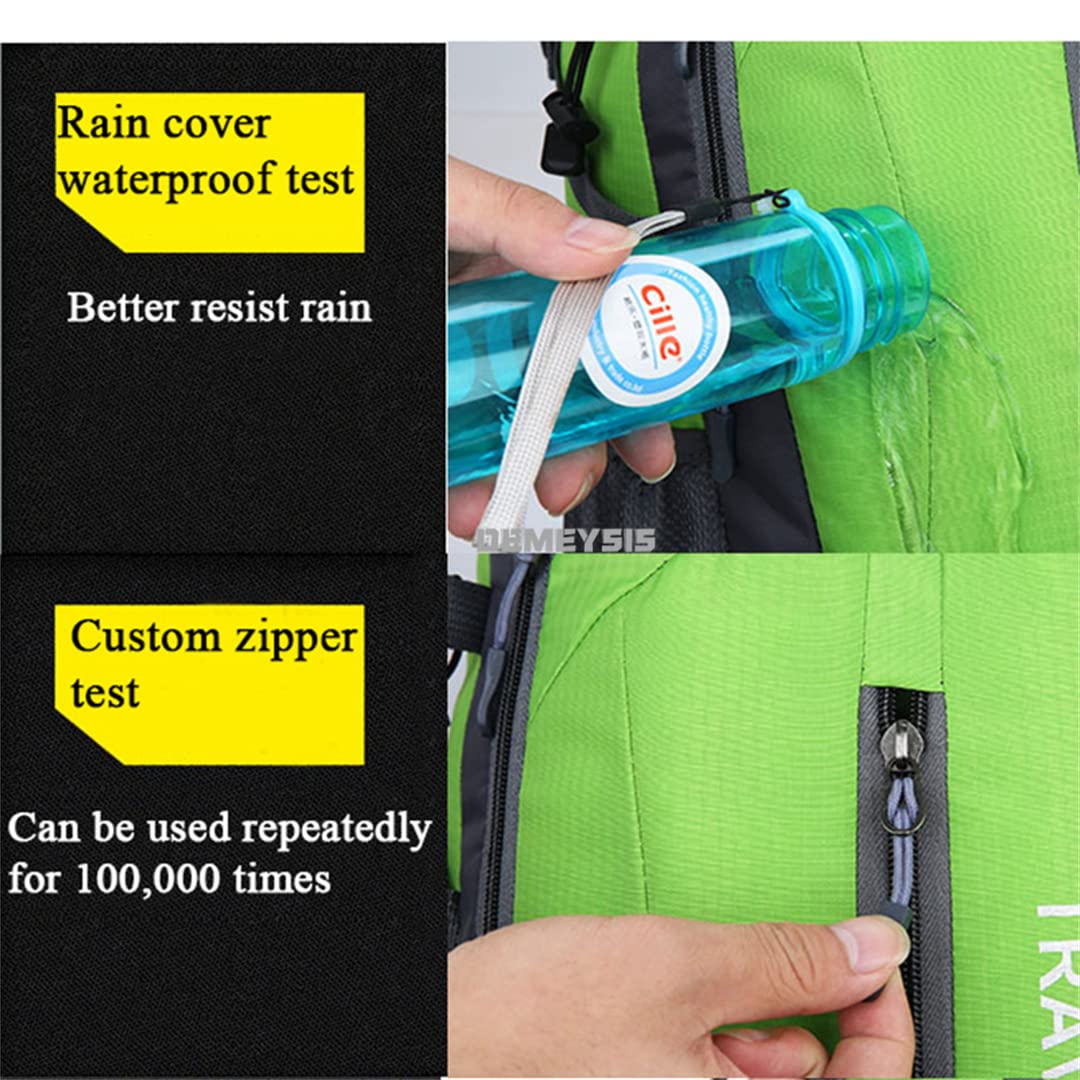 Hcclijo 40L al aire libre montañismo durable al aire libre viaje trekking escalada bolsa deportes montar bicicleta mochila