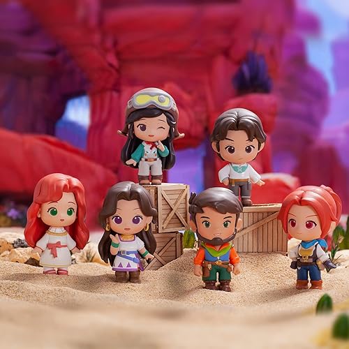 Miniatura 2 de Caja ciega oficial de la serie My Time at Sandrock, 5 unidades, juguete de arte al azar colectivo popular (5 unidades, 2.7 a 2.9 pulgadas)