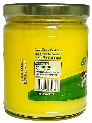 Miniatura 2 de Desi Kitchen DESI GHEE (Clarified Butter) 8 FL OZ (237ml) By Rani Foods Inc