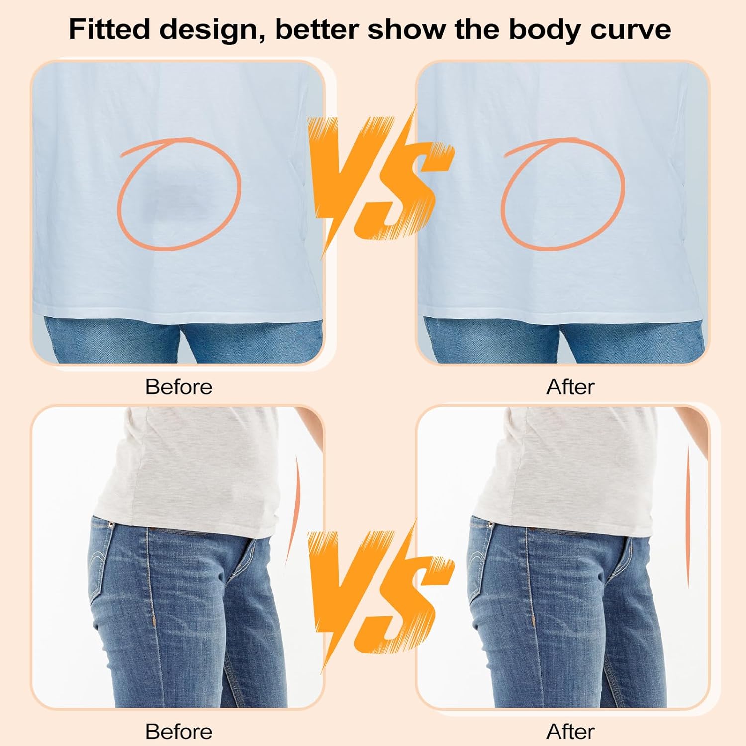 Invisible Stretch Belt, No Show Elastic Belt Adjustable Waist Web Strap Black Waist Belt with Flat Buckle for Women Jeans Pants Dresses - Image 5