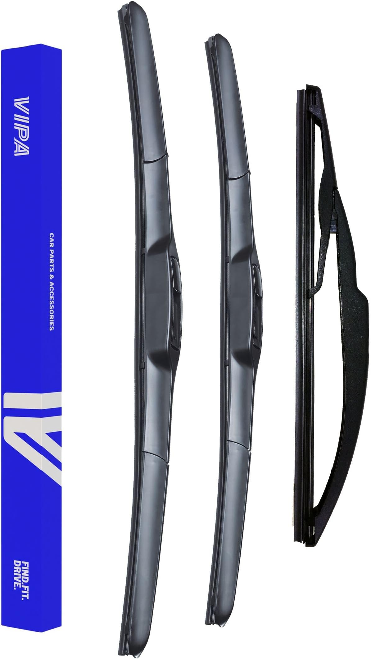 Vipa Car Parts Premium Wiper Blade Set | Fits: KIA RIO Hatchback (Sep 2011 to Sep 2021) | All-Weather Performance | Durable, Streak-Free Windshield Wipers | Easy Installation