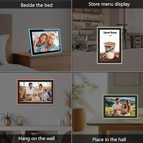Vista 72 de Planificador de pared de 10.1 pulgadas, calendario digital y gráfico de tareas, pantalla táctil inteligente interactiva para horarios familiares