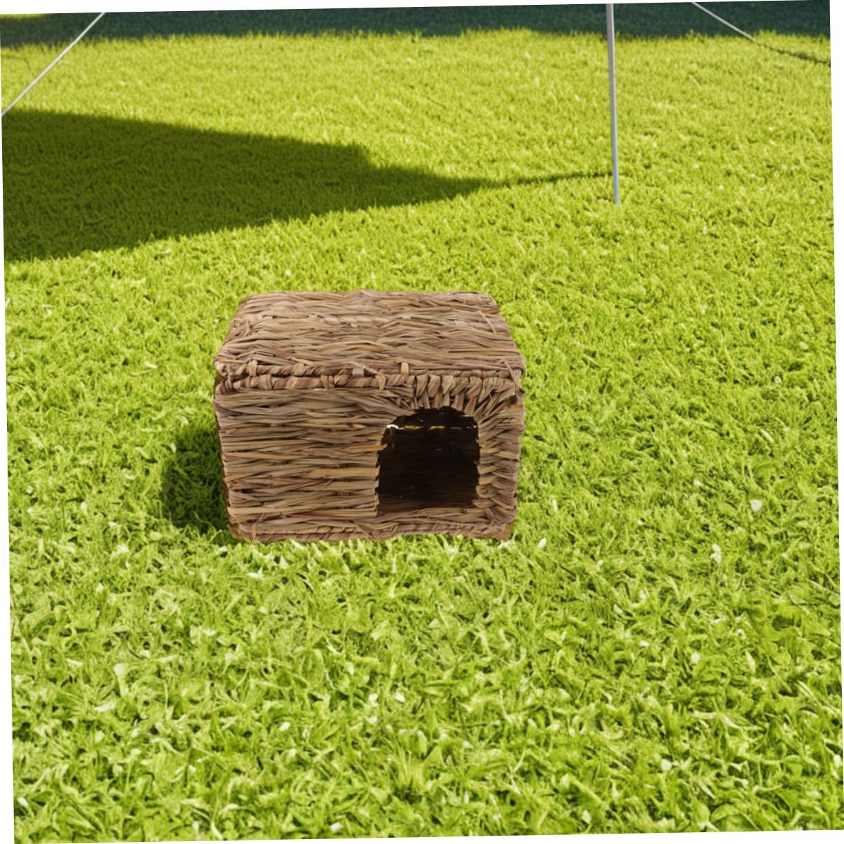 Faltbares Gras Kaninchenhaus 2 Stück Aus Naturgras Kleines Meerschweinchenversteck Für Drinnen Und Draußen Robustes Kleintierversteck Für Kaninchen Und Meerschweinchen
