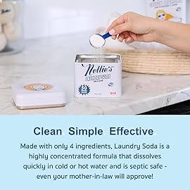 Nellie\'s Laundry Soda - Concentrated Laundry Detergent Powder - 50 Loads - Gentle on Skin and Environment - Fragrance-Free - (Made in Canada)