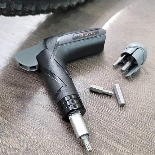 Miniatura 6 de Skwiki - Llave dinamométrica ajustable para bicicleta, 4, 5, 6 Nm, incluye brocas hexagonales de 3, 4, 0.197 in y 25 herramientas en T, herramienta