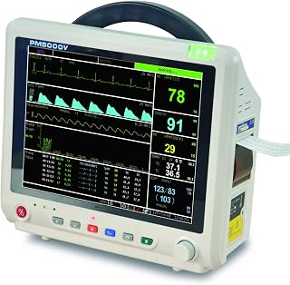 Utech PM5000V Veterinary Multi-parameters Monitor with SPO2, NIBP,Temp,ECG,PR,Resp