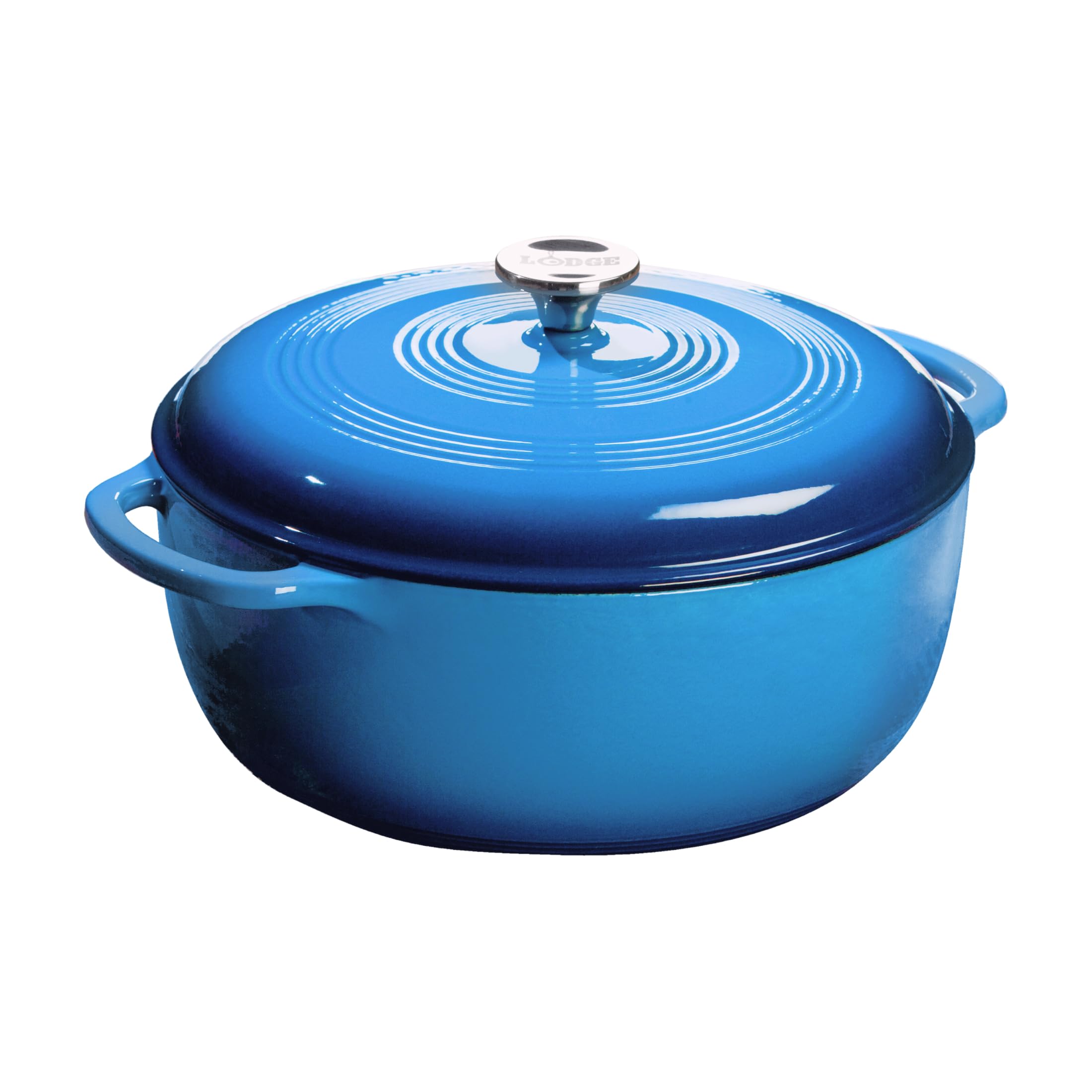 Lodge Essential Enamel Cast Iron Dutch Oven with Lid, 7.5 Quart