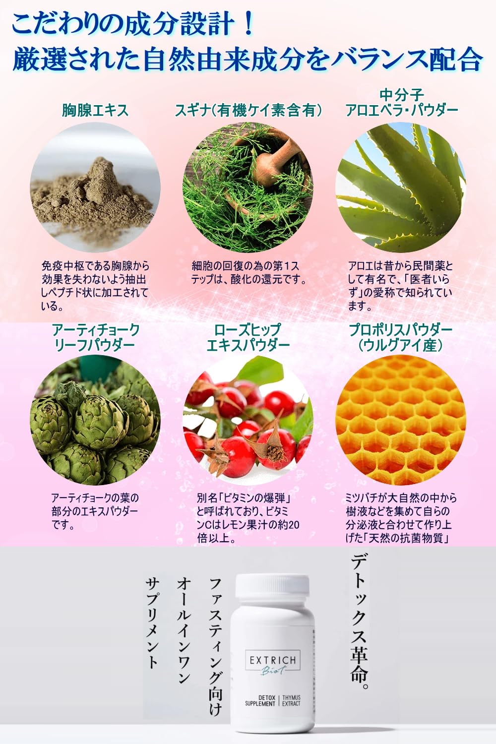 Amazon.co.jp: エキストリッチ ビオティ Extrich Biot 胸腺エキス