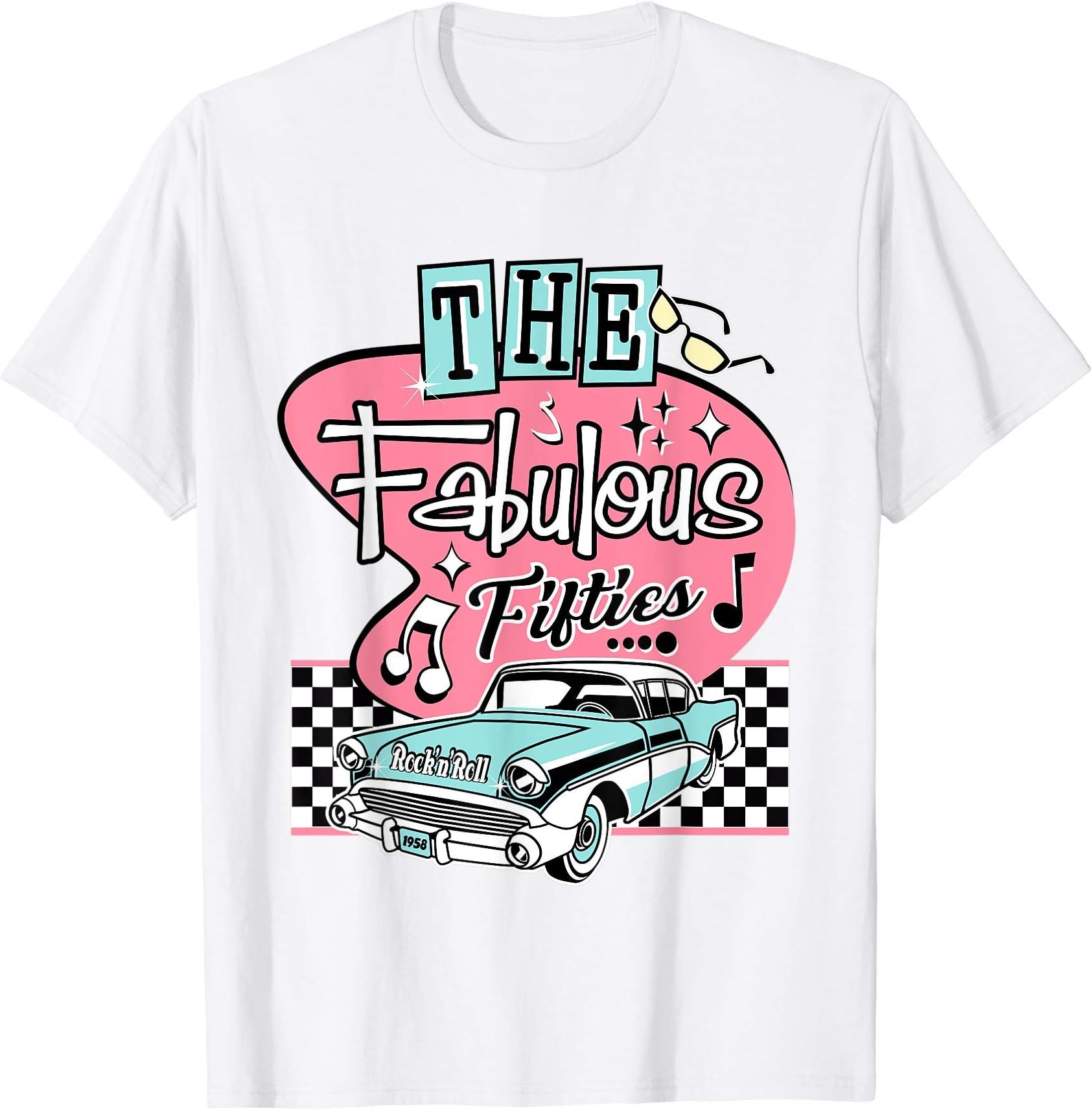 50s Rockabilly Vintage 1950s Clothing For Women Men Sock Hop T-ShirtOEKO-TEX STANDARD 100