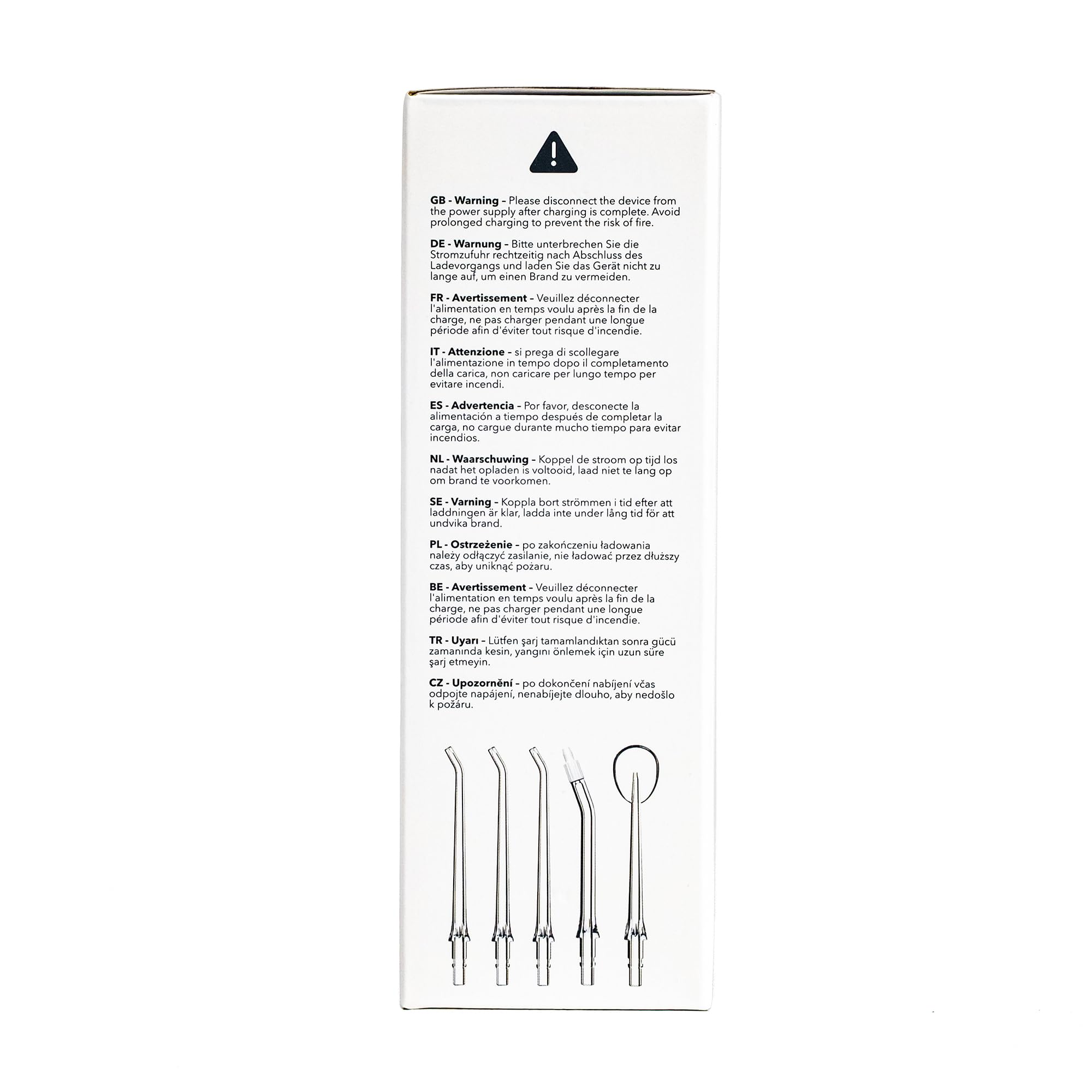 Whites Beaconsfield Idropulsore Dentale Portatile Elettrico Bianco con Serbatoio da 230 ml - Irrigatore Orale con Modalità Regolabili - Pulitore Denti ad Acqua per Gengive Sensibili - Ricaricabile
