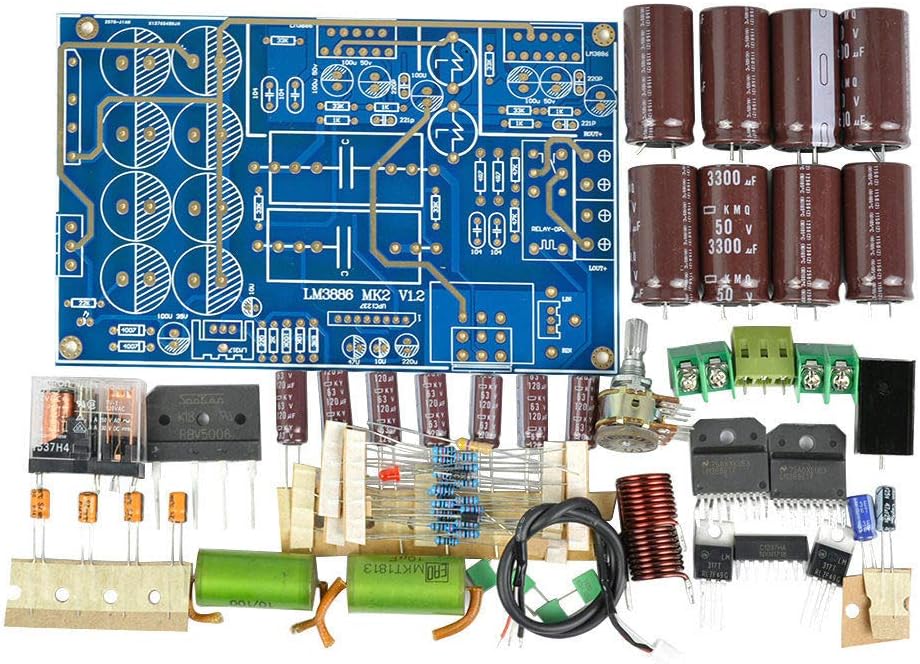 LM3886 Audio Amplifier Board Dual Channel Top Component Collector Amplifier Board DIY Kits 68Wx2