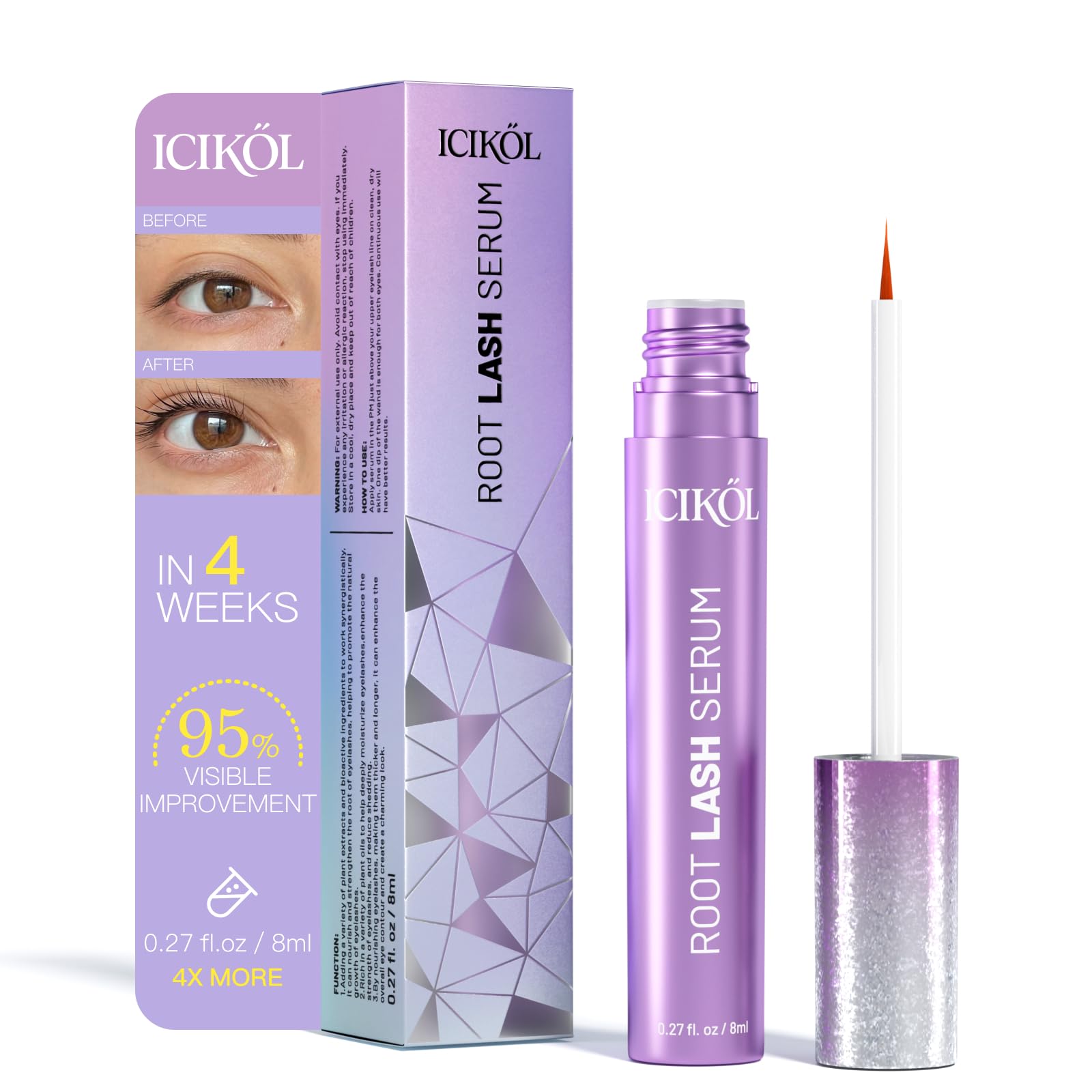 �️ Eyelash Growth Serum, Advanced Lash Enhancing Treatment - Peptide & Vitamin Formula for Longger, Thicker and Fuller L — deal on Shopping With Noya