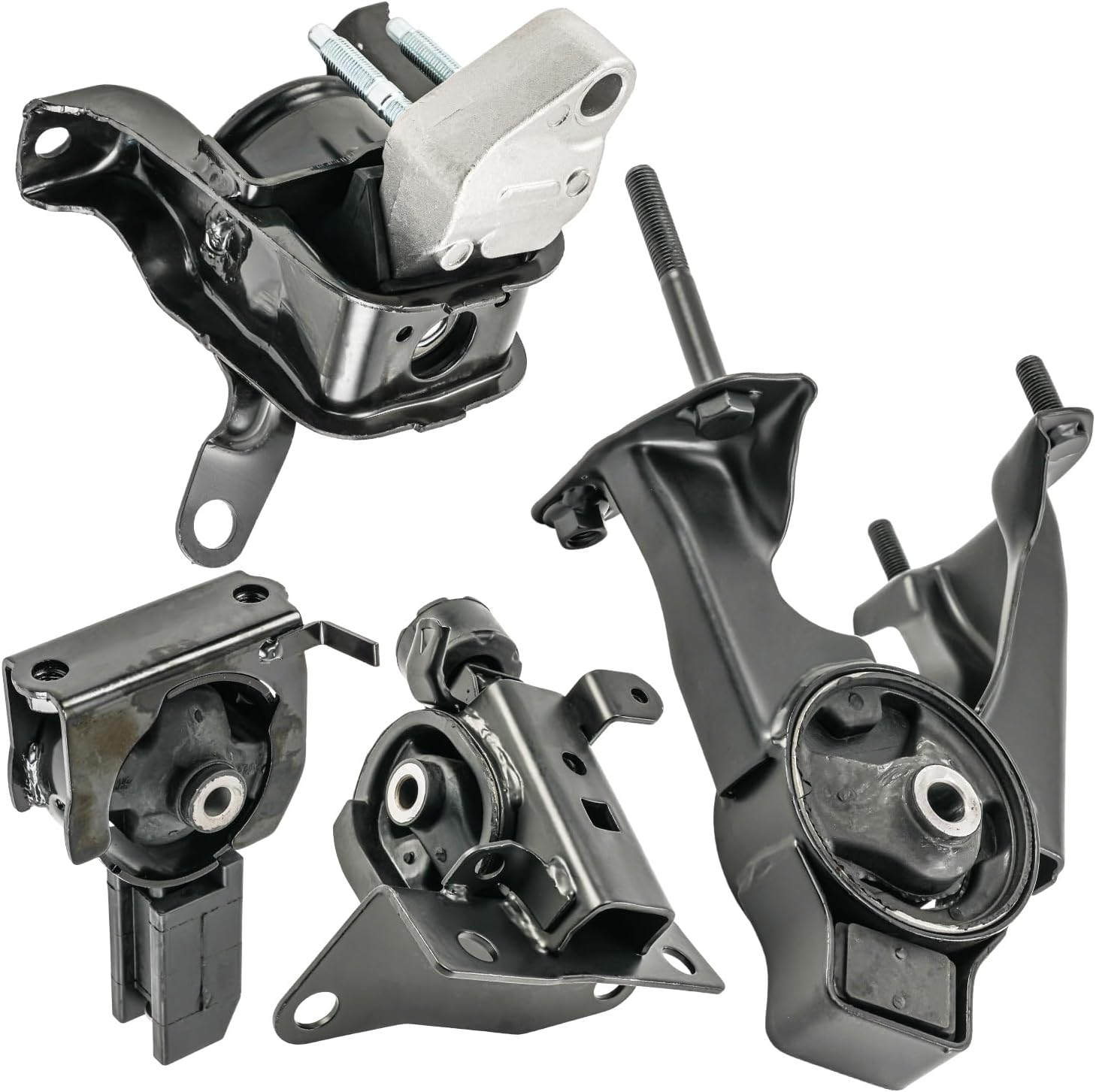 PHILTOP Engine Motor Mount and Trans Mount Compatible with Toyota Corolla 2005 2006 1.8L, Auto Transmission, Replace# A4218,A62063,A4230, 4PCS