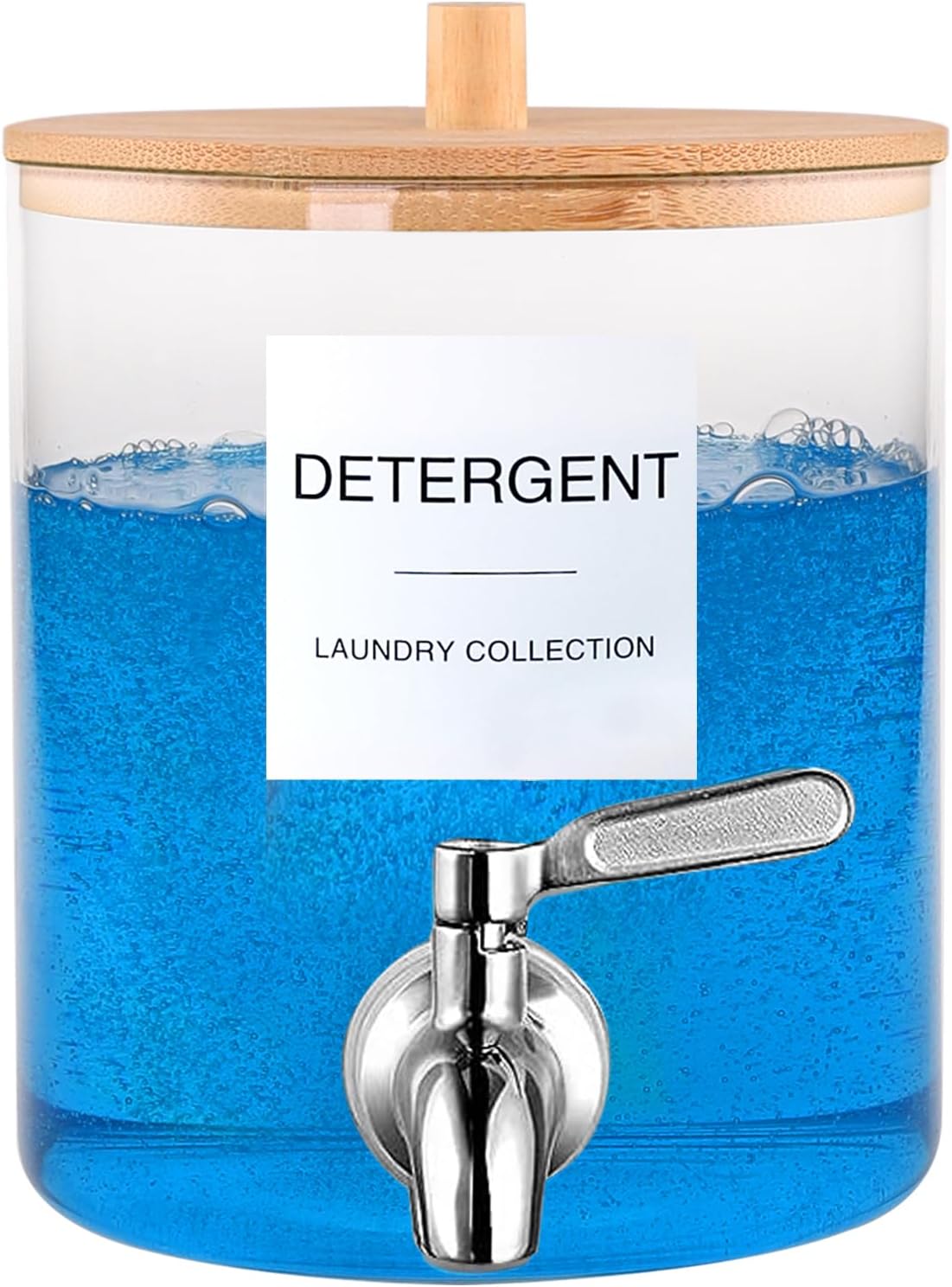 Laundry Detergent Dispenser Glass Jars, 128 OZ Fabric