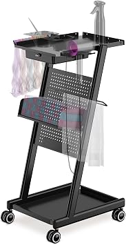 Salon Trolley Salon Cart on Wheels Rolling Salon Tray