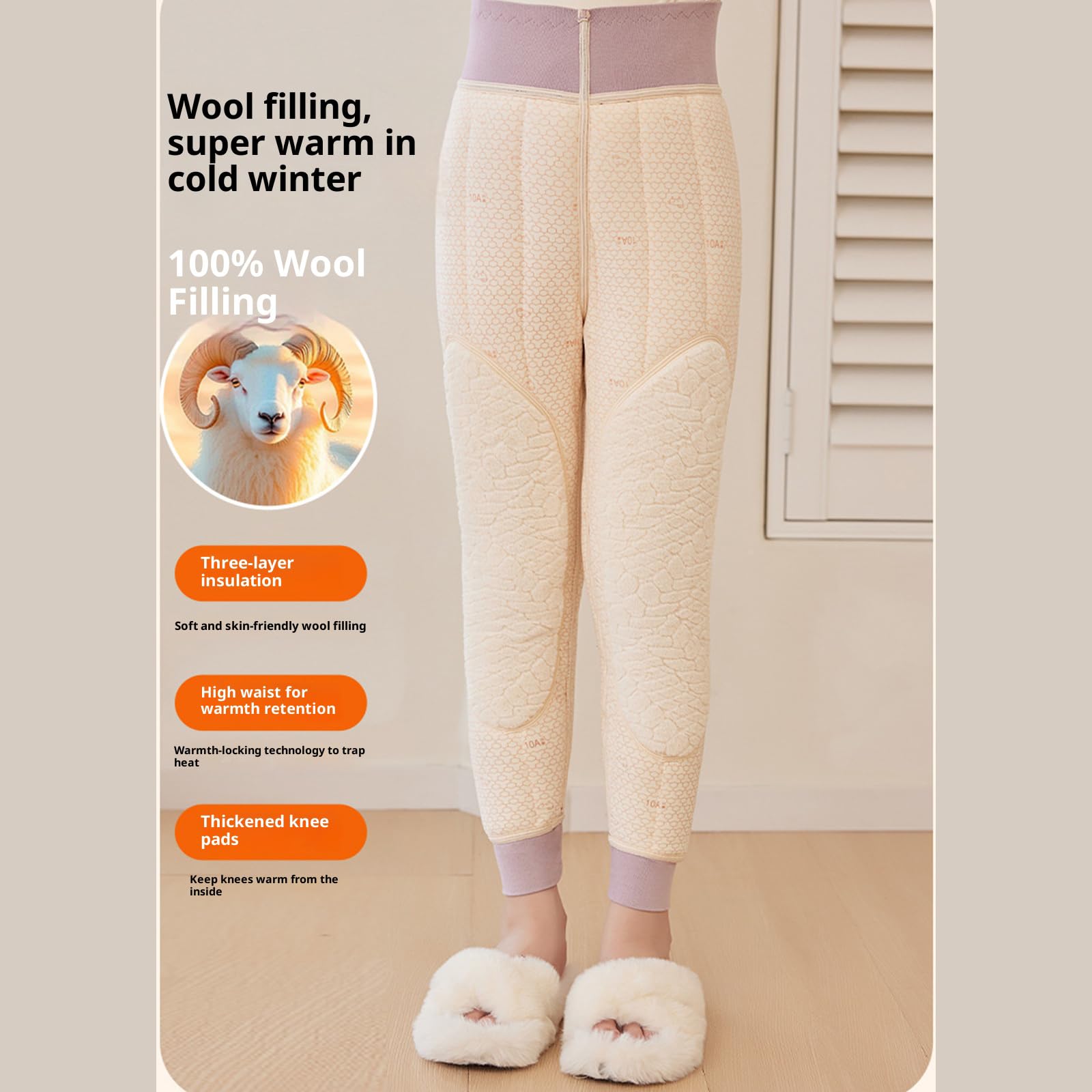 Leggings termici invernali per bambini, foderati in morbido pile, per pattinaggio su ghiaccio, neve, giochi invernali termici
