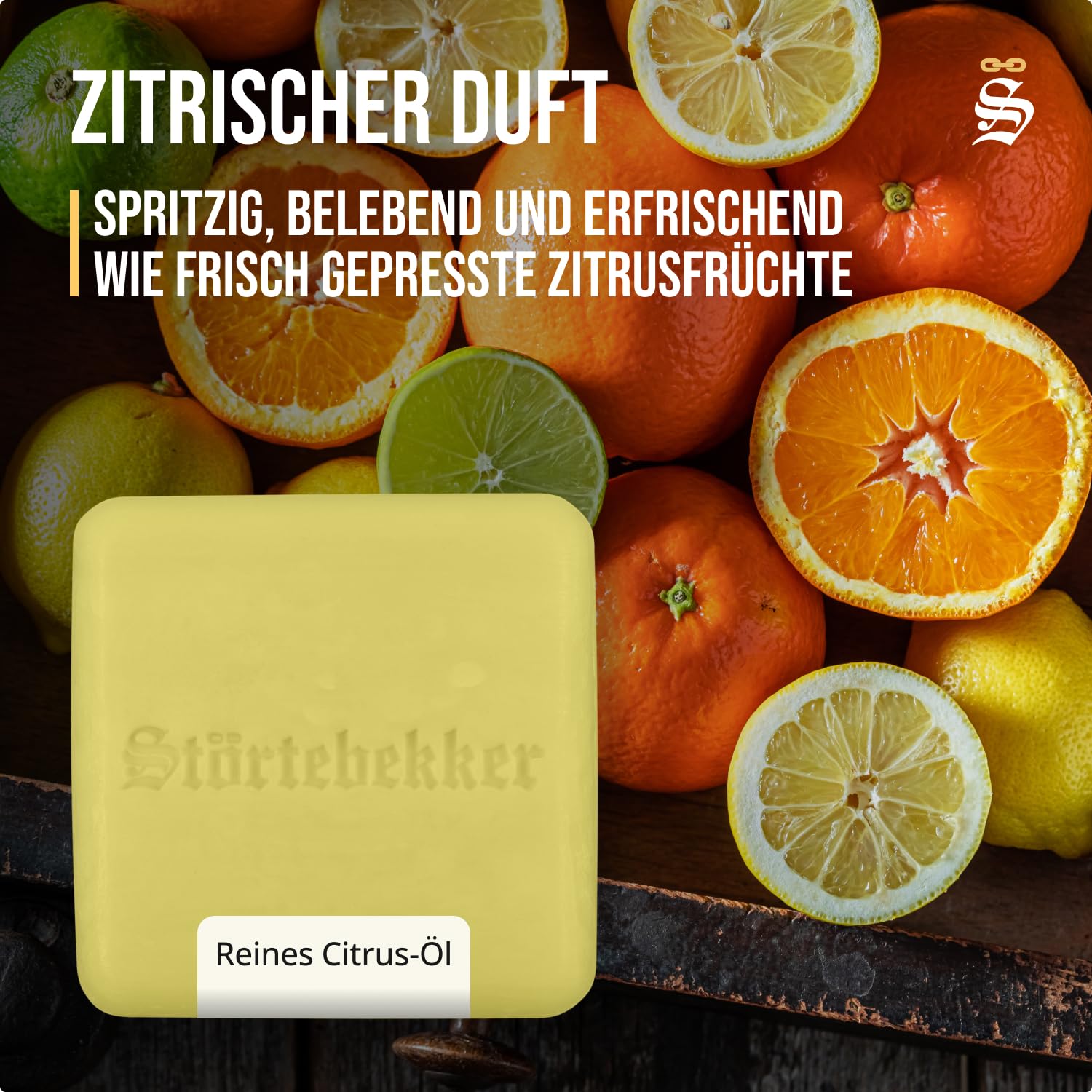 Störtebekker® Premium Dusch Routine Set - Festes Shampoo Citrus (x3), Sisalsäckchen, Seifendose + Tagescreme - Shampoo Bar Set für Haare, Kopfhaut & Bart - Handgefertigt in Seifenmanufaktur
