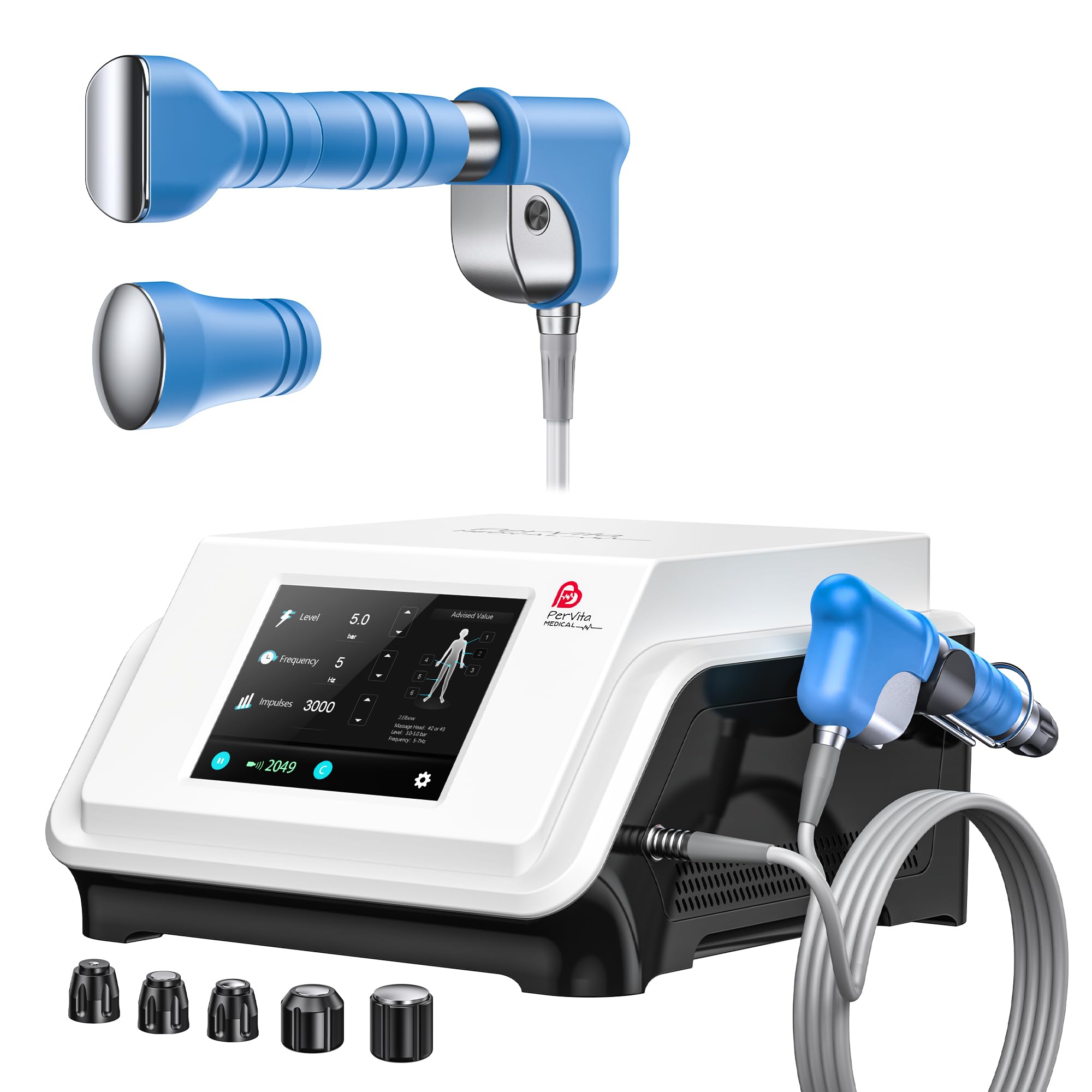 Extracorporeal Shockwave Therapy Machine PSP20 and HD20 Massage Handle for ED Treatment Non-Invasive, No Side Effects