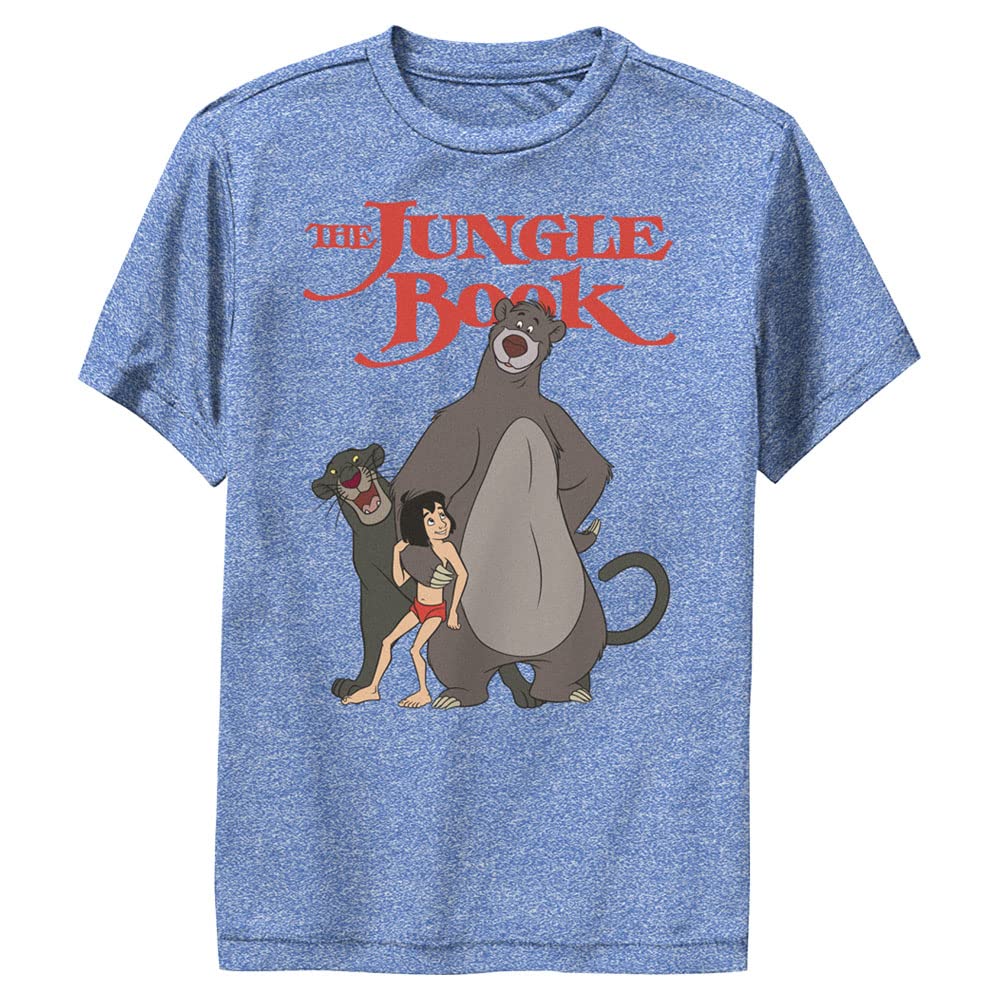 T-shirt Jungle Book Disney bleu manches courtes garçon taille L DSJB01AMLC