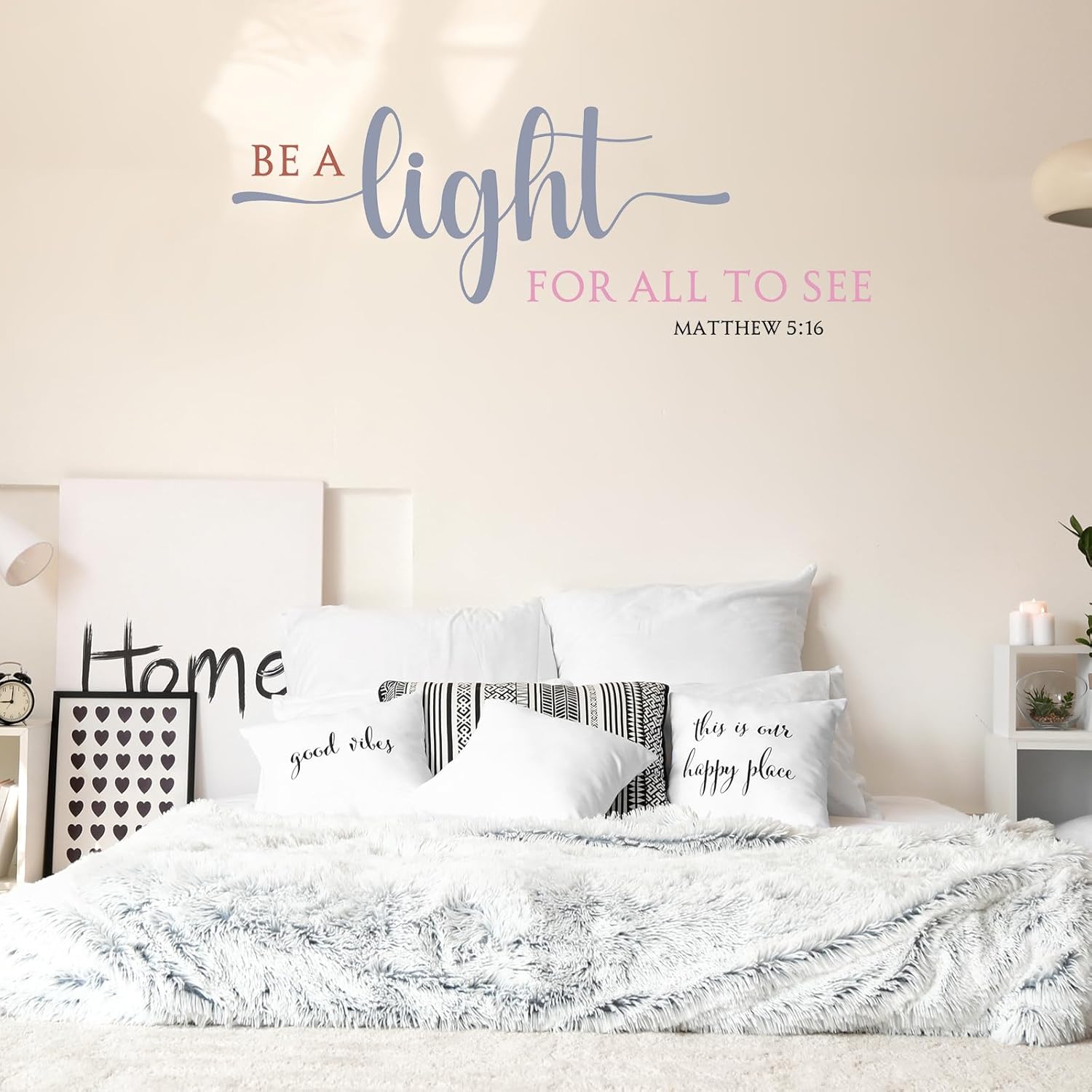 Kosiz 10 Pcs Bible Verse Wall Stickers Religious Scripture Inspirational Quote Wall Decals Motivational Christian Art Decor Peel and Stick for Bedroom Living Room Office Bathroom(Stylish Style)