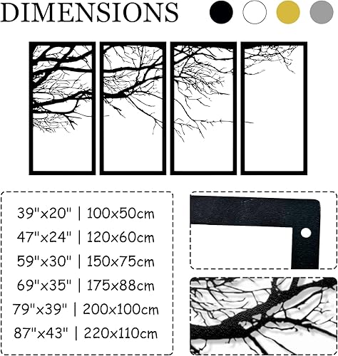 Miniatura 4 de Arte de pared de metal árbol de la vida, decoración de pared de metal árbol de la vida, arte de pared de árbol de metal, arte de pared de árbol de