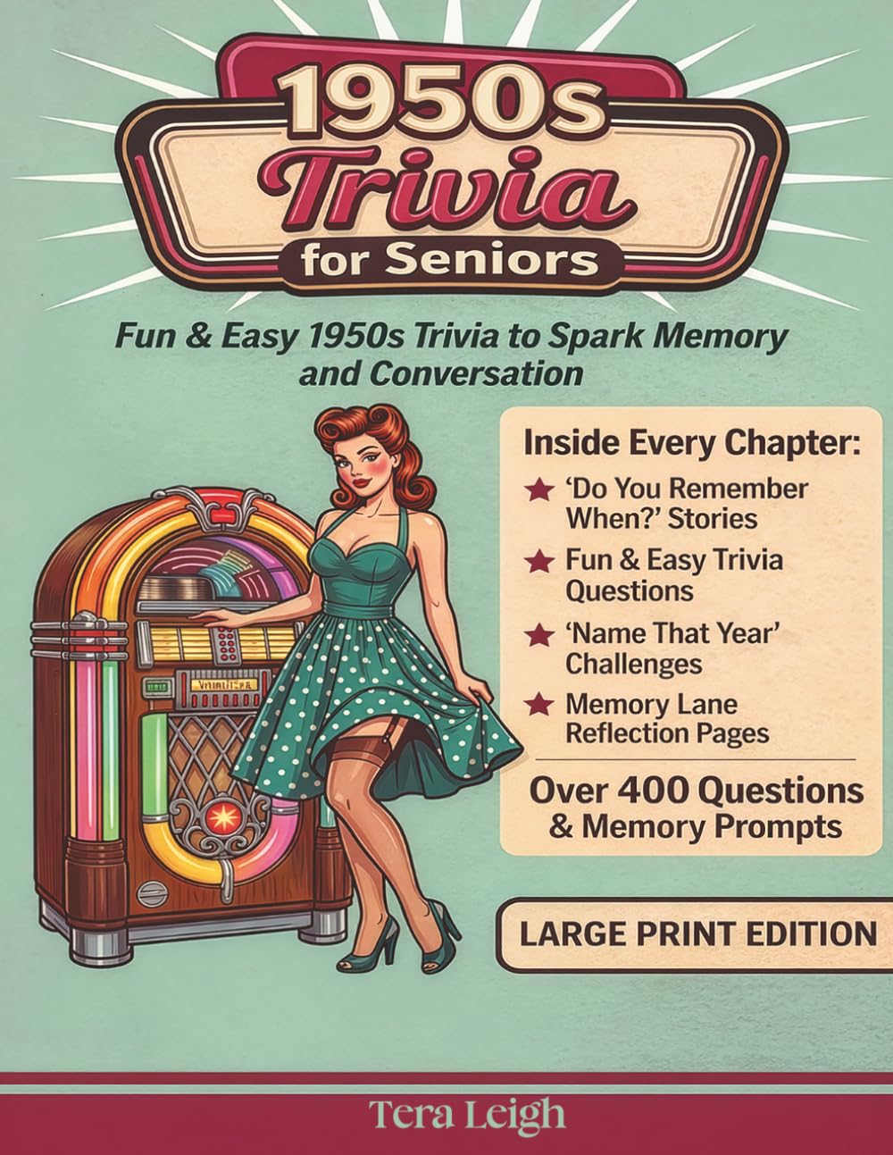 1950's Trivia for Seniors: Fun & Easy trivia to Spark Memory & Conversation with Answer Key (Back to the Decade)