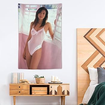 Amazon.co.jp: タペストリー 中島史恵 壁飾り写真かわいいポスター 壁