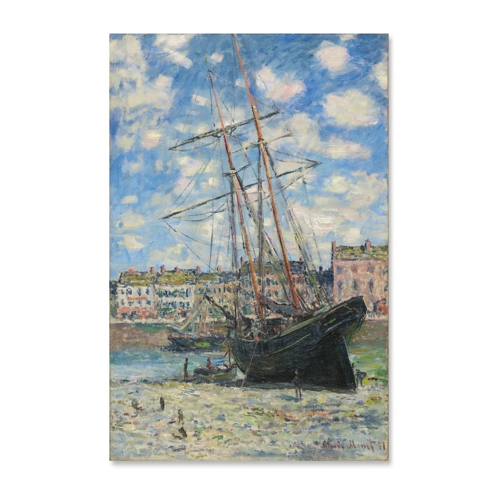 海辺の船 Amazon.co.jp: クロード・モネ 海辺の船完全手描き油絵 装飾用絵画