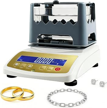 Gold Purity Tester & Density Analyzer | 0.001g/cm3 High Accuracy for Gold, Silver, Platinum, Palladium | Portable Metal Karat Testing for Jewelry, Coins, Recycling & Labs XF-600K