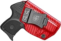 Vista 9 de Amberide Ruger LCP 380 IWB Holster, Kydex Concealed Carry Holster for Ruger LCP .380, No Optic/No Laser, Posi-Click Retention, Sweat Guard