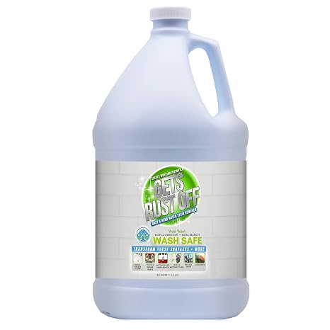 WS-RO-1G Clear Rust Off Rust and Hard Water Stain Remover, 1 gal Bottle with Spray Attachment