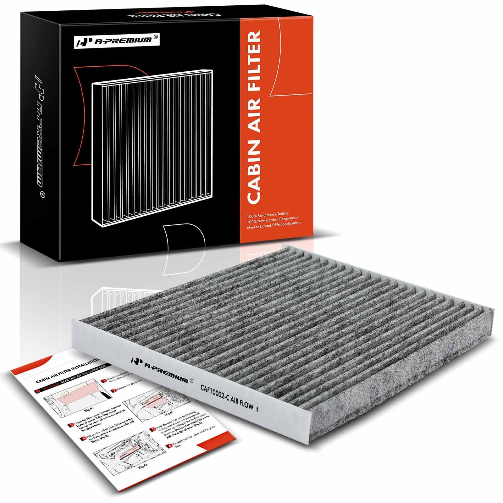 Cabin Air Filter with Activated Carbon Compatible with Hyundai Ioniq 2017-2022 & Kia Niro 2017-2022, L4 1.6L, Replace# BNBK113196A, 97133G2000