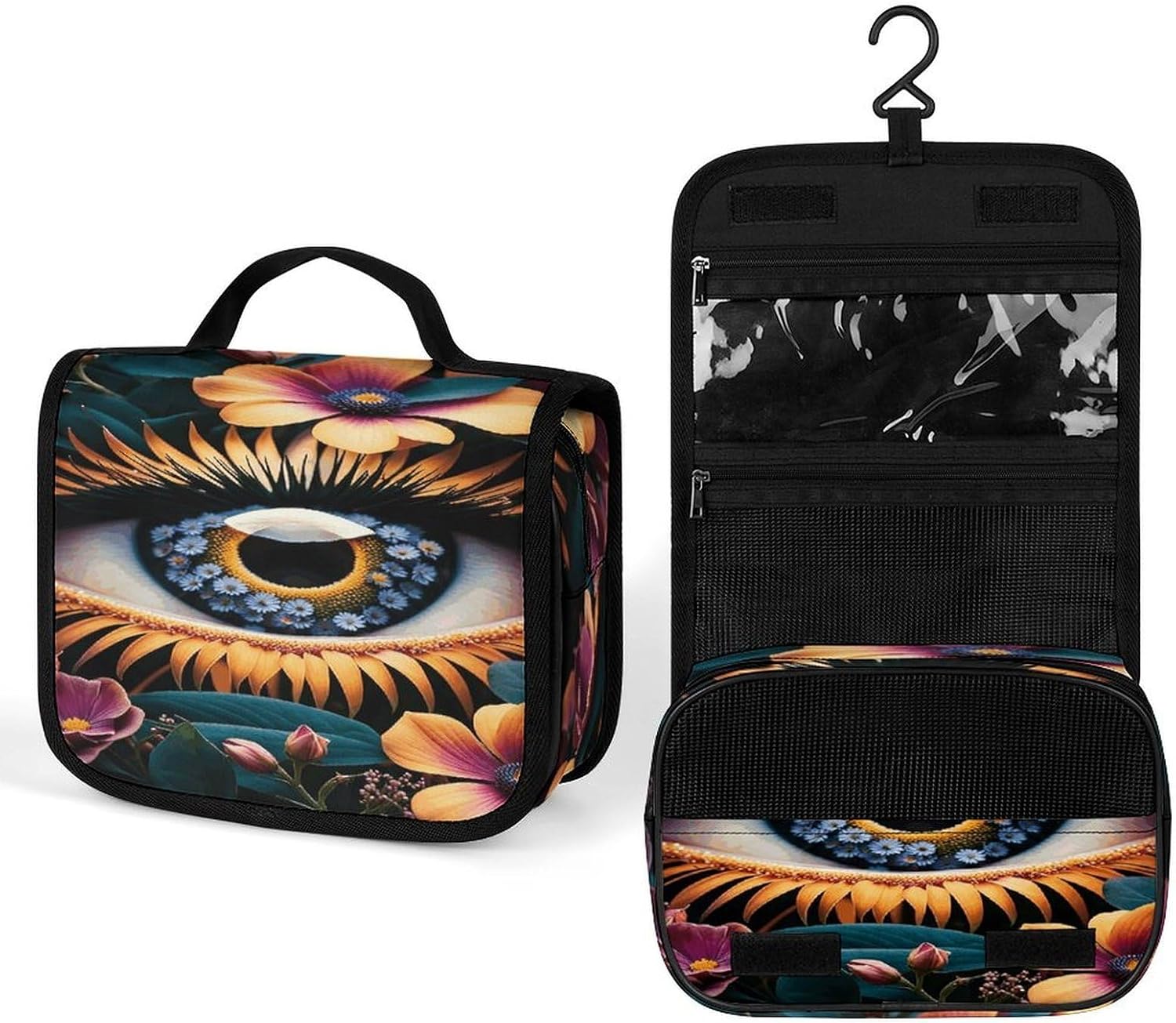Eye Flower Art Wash Bag Portable Makeup Pouch