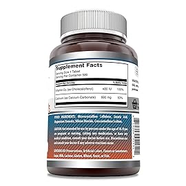 Amazing Formulas Calcium with Vitamin D3 Supplement | Tablets | Non-GMO | Gluten-Free | Made in USA (1 Pack | 500 Count)