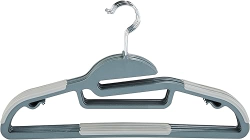 Simplify Paquete de 8 ganchos definitivos | Protector de collar en forma de S | Ultrafino | Antideslizante | Barra de accesorios | Cinturones |