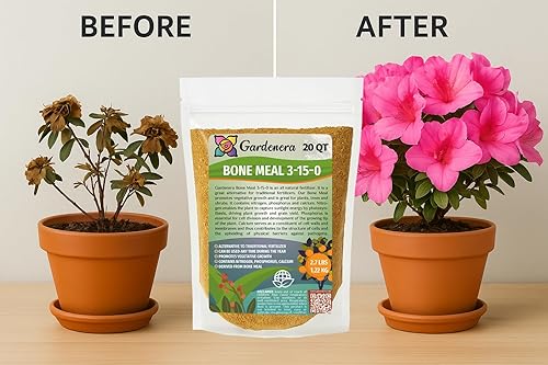 Miniatura 5 de Gardenera - Fertilizante orgánico prémium 4-12-0 para harina de huesos, 1 cuarto de galón, fuente de alimento vegetal totalmente natural de