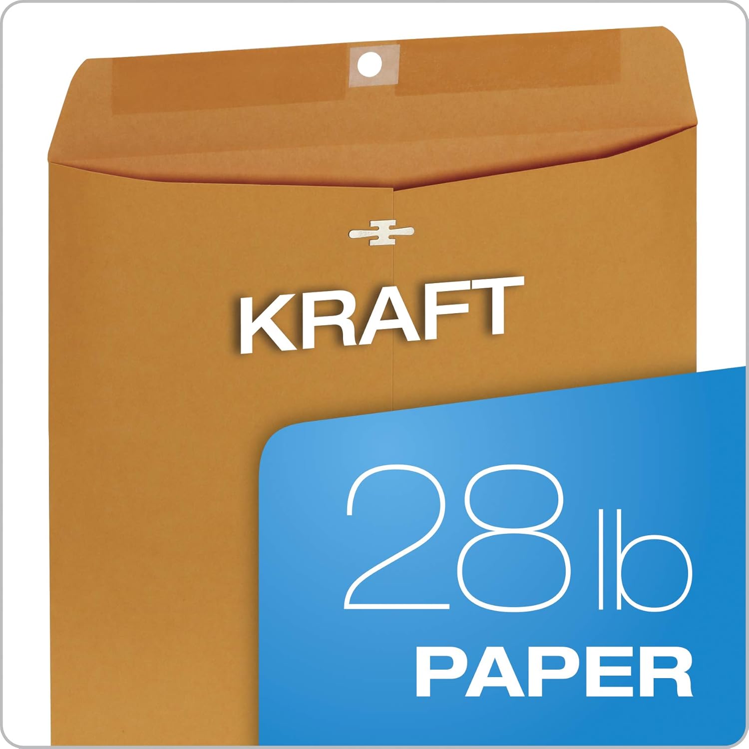 Columbian 9" x 12" Clasp Envelopes with Clasp Closure and Gummed Seal, 28 lb Kraft Paper, 250 per Box (COLO921)