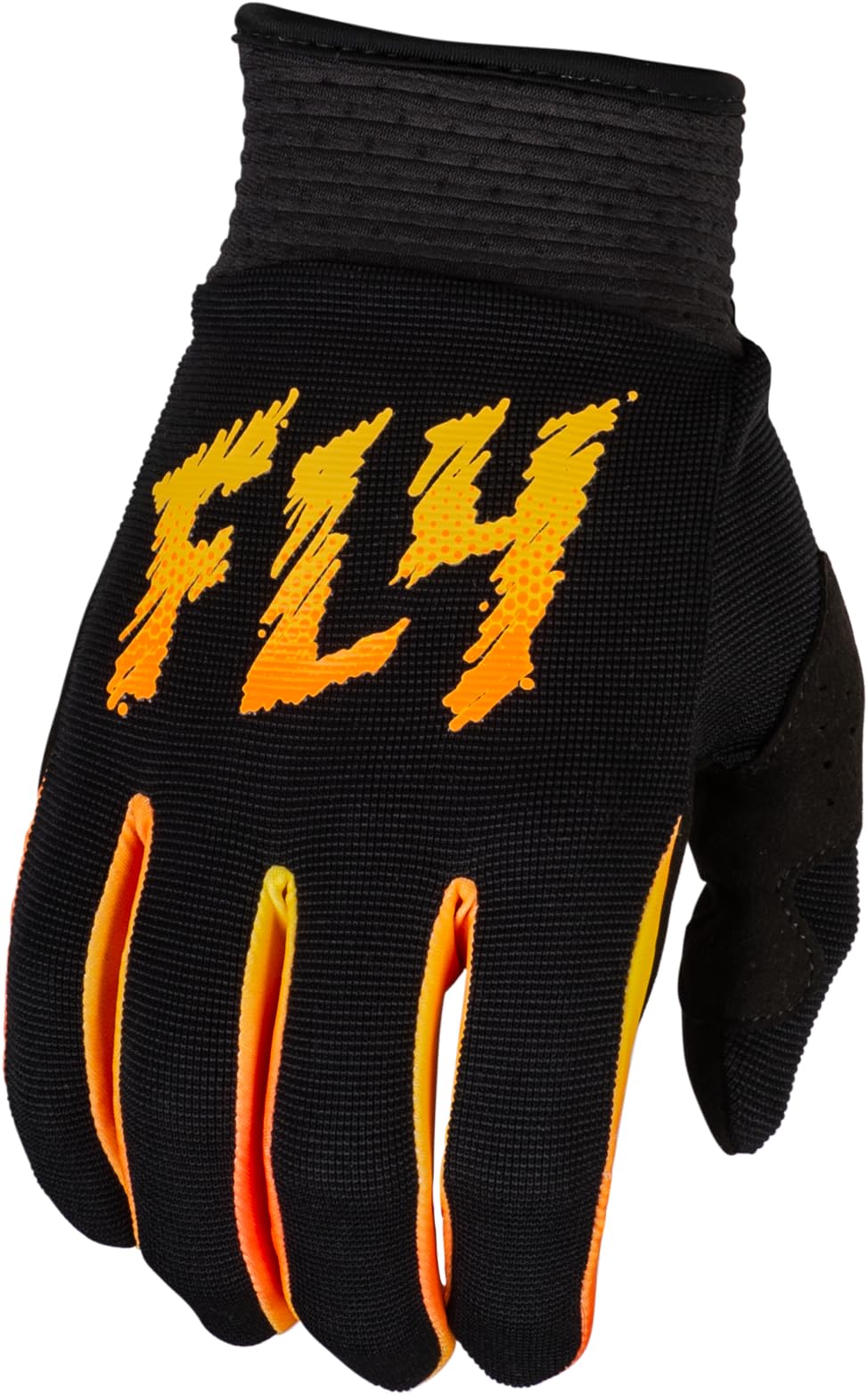 Fly Racing 2024 Youth F-16 Gloves Black Yellow Orange Youth Small