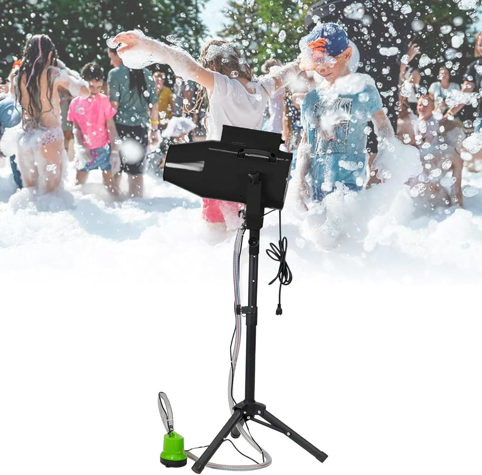 NHDVDVAV Foam Machine,1000W Outdoor Bubble Maker for Celebrations & Party