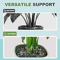 Vista 4 de Juego de soporte para tallos de plantas, soporte de plástico reutilizable para plantas trepadoras, soporte de plantas enrejado para plantas