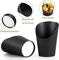 Vista 4 de Vasos Desechables para Charcutería 60 PCS con 200 PCS Palitos y 60 PCS Bolsas, Cajas de Bocadillos de Papel Kraft de 14 oz Vasos para Aperitivos