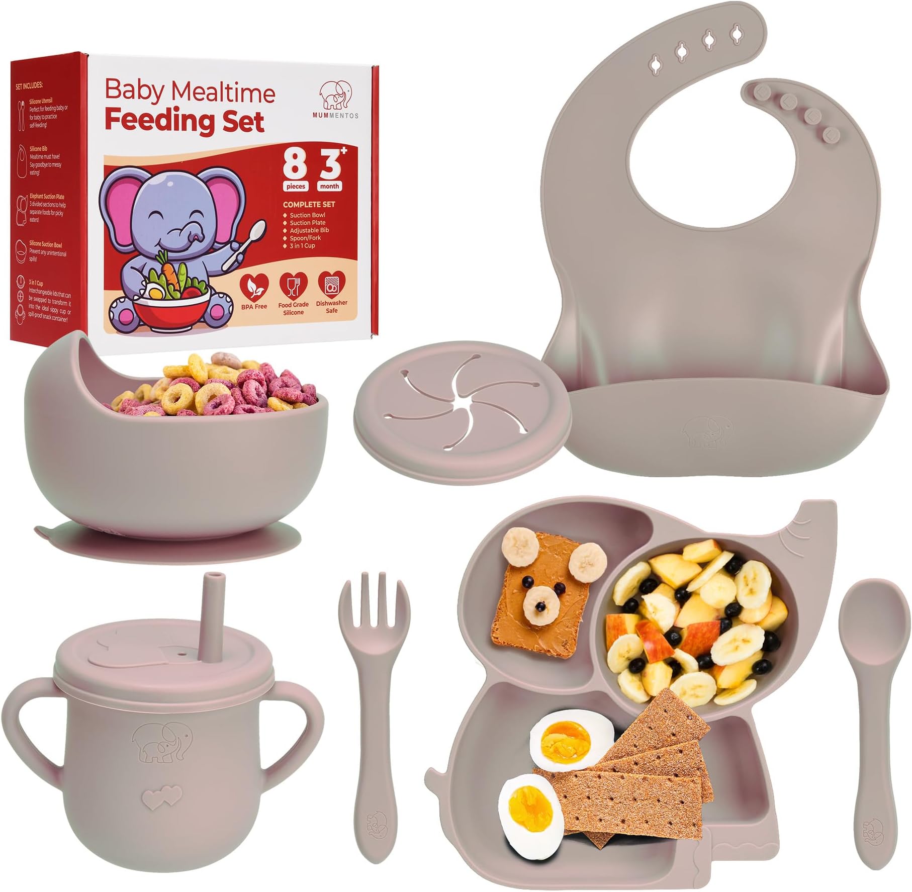 Baby Led Weaning Supplies, CARELAX Silicone Baby Feeding