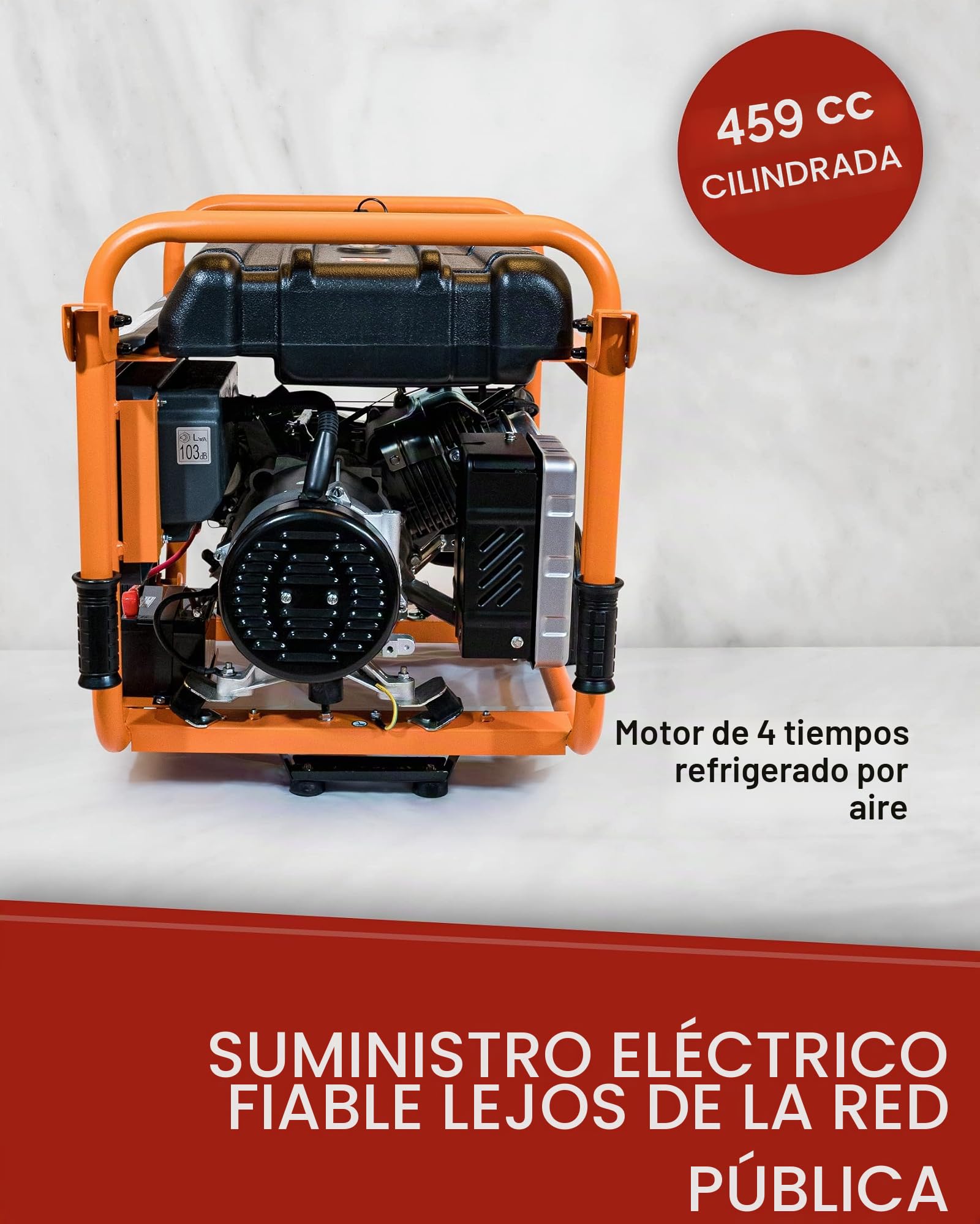 Generador de electricidad KnappWulf kw8300 de gasolina generador de electricidad trifásica 230 V + 400 V