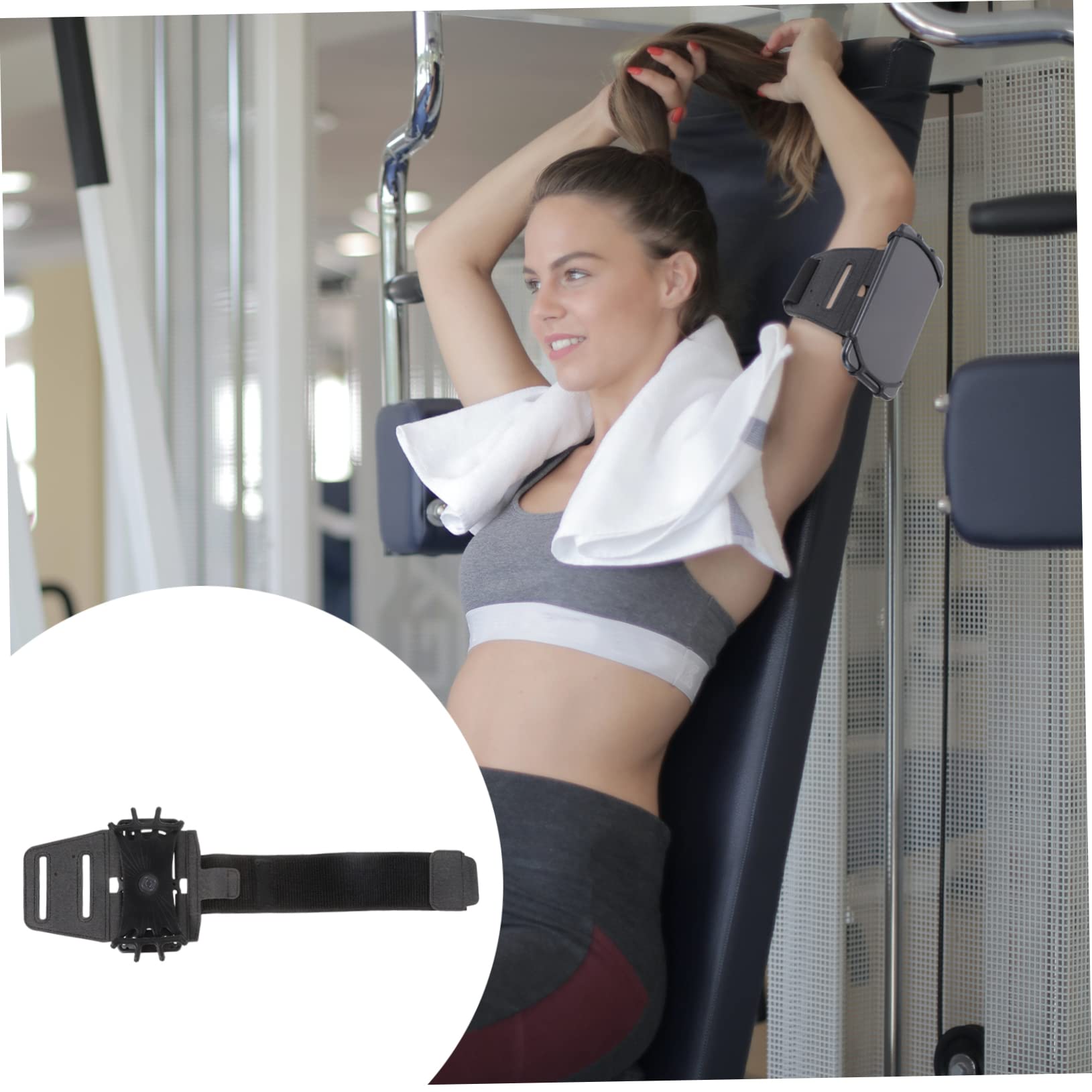 UKCOCO 5piezas Brazalete Deportivo para Móvil Soporte De Mano para Correr y Entrenar Compatible Smartphones Material y Resistente para Ejercicio Al Aire