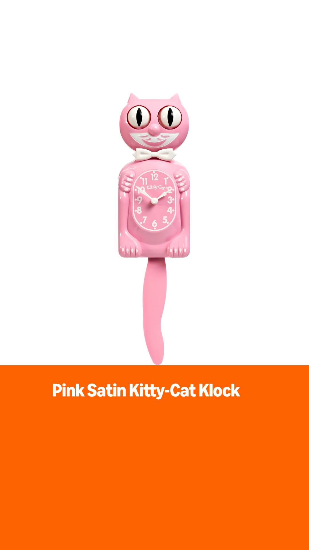 キットキャットクロックピンクハートアイpinksatinkit-catklock Amazon.com: Pink Satin Kitty-Cat Klock : Home & Kitchen