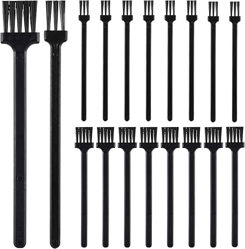 HINZIC 24 piezas de cepillo de limpieza de afeitadora eléctrica cepillo de limpieza de doble cara recortadora de afeitadora limpiador de cepillo