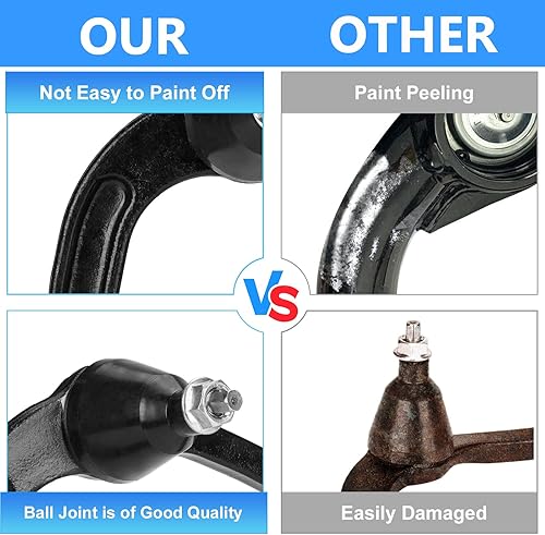 Miniatura 3 de Front Upper Control Arm Ball Joint Suspension Kit Fit for Ford F150 (Not for Raptor) 2009 2010 2011 2012 2013 2014, with Sway Bars Links Tie Rods