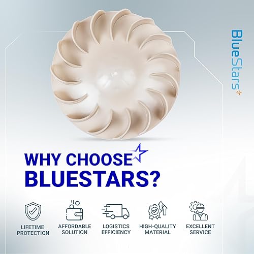 Miniatura 9 de Rueda de ventilación de secadora BlueStars 694089 - Para secadoras Kenmore y Whirlpool Modelo 110 11060022010 11077732792 LE7000XSW0 1LE7800XKW0 -