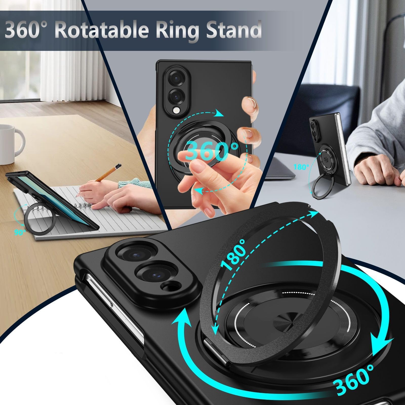 Funda para Samsung Galaxy Z Fold 8, Enchapado Shock-Absorción Carcasa