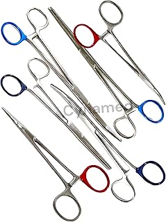 Premium Ultimate Hemostat Set 6 Piece Ideal for hobby tools electronics fishing and taxidermy